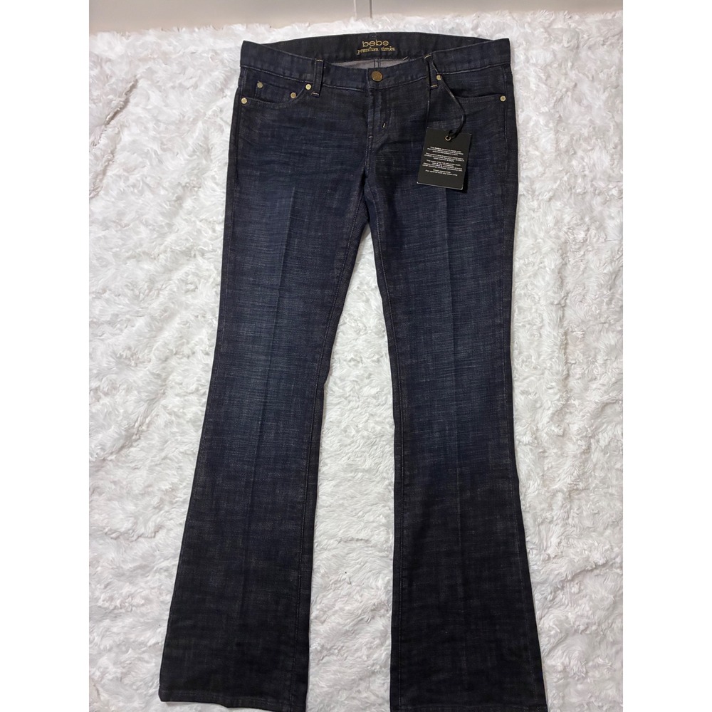 Bebe Premium Denim Carmen Women's Bootcut Jeans Dark Wash Blue Size 30 NWT $129
